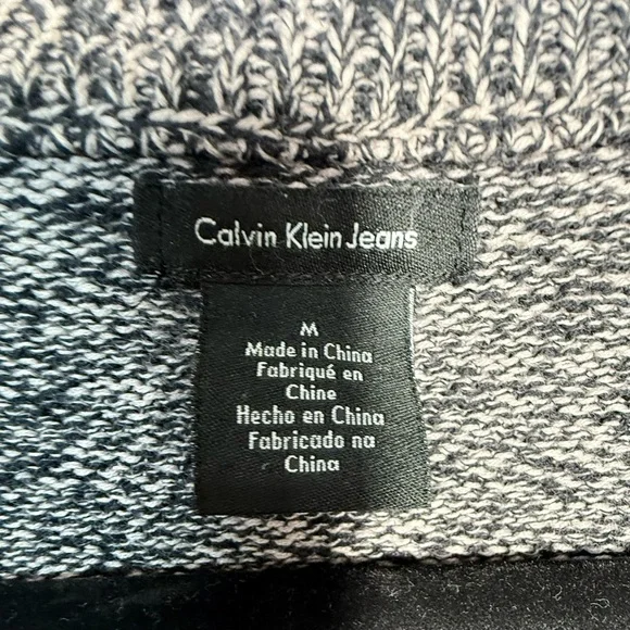 Calvin Klein Jeans Charcoal Zip-Up Sweater - Picture 5 of 9